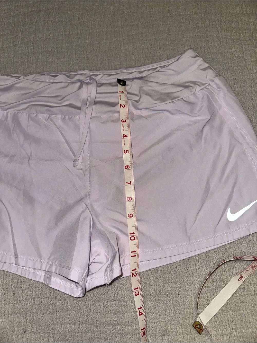 Nike Women's Light Lavender Drawcord Athletic Shorts